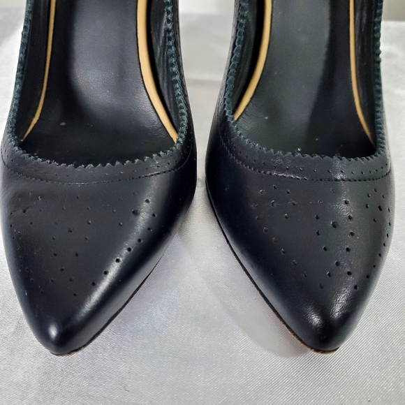 CLAUDIE PIERLOT Genuine Leather Heel shoes Pointed Toe Black - Picture 4 of 12